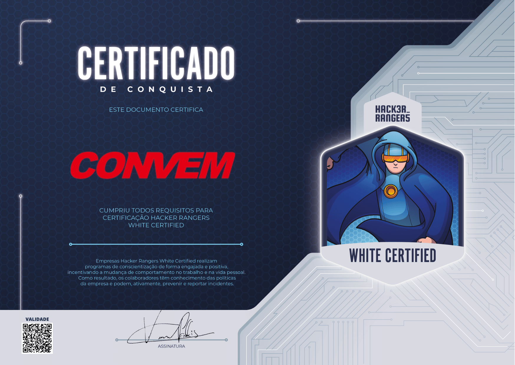 Convem - Hacker Rangers White Certified