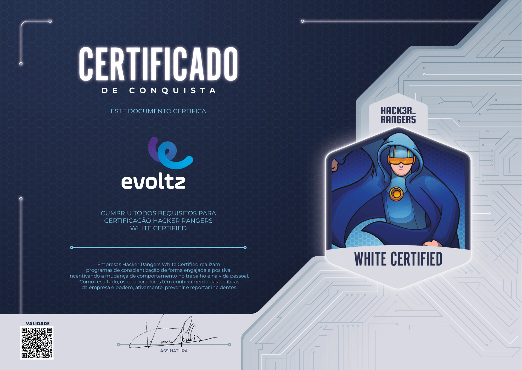 Evoltz - Hacker Rangers White Certified