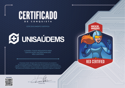 UnisaudeMS - Hacker Rangers Red Certified